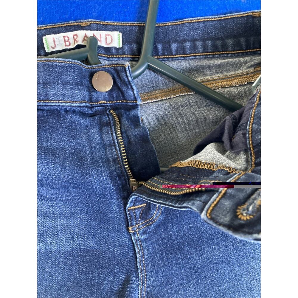 J Brand Super Skinny Jeans Womens Size 29 Dark Wash Blue Denim Stretch USA - Picture 4 of 16